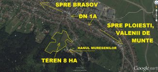 80000 mp teren intravilan de vanzare, in zona Satulung, Sacele  Brasov