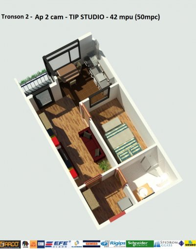 vanzare apartament cu 2 camere, decomandat, in zona Campus, orasul Constanta
