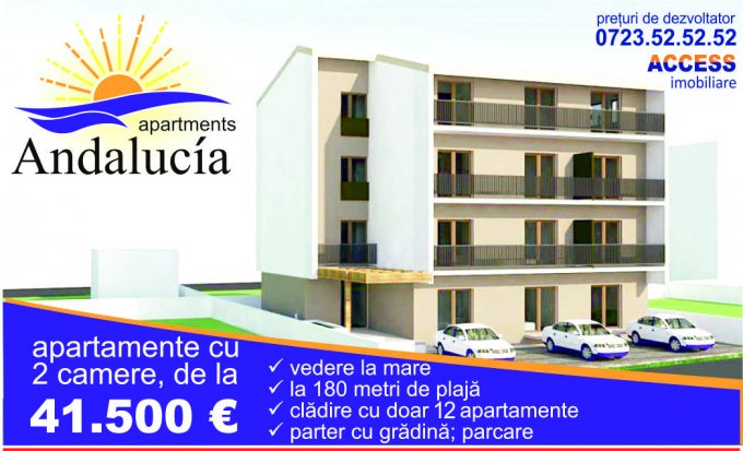  Constanta, zona Mamaia Nord, apartament cu 2 camere de vanzare