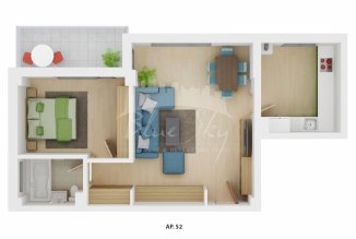 Apartament cu 2 camere de vanzare, confort Lux, Constanta