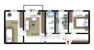Apartament cu 3 camere de vanzare, confort 2, zona Hipodrom 3,  Sibiu